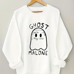 White Ghost Malone Sweatshirt